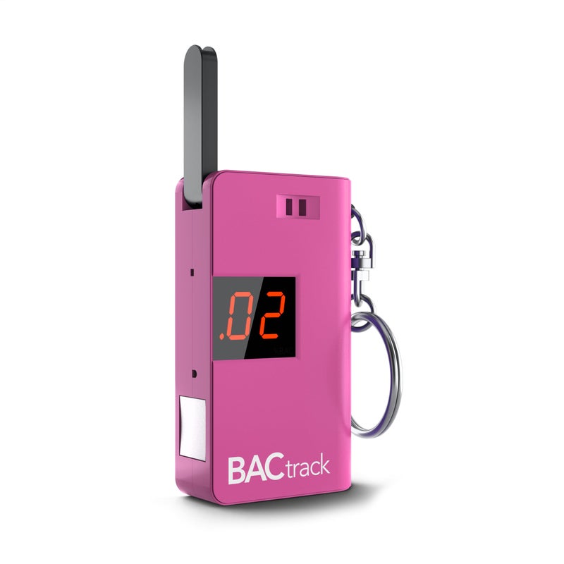 BACtrack Keychain Breathalyzer Pink UltraPortable Pocket Keyring Alcohol Tester for Personal Use